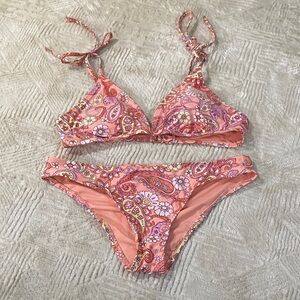 Wild Fable Paisley Pink Bikini Set